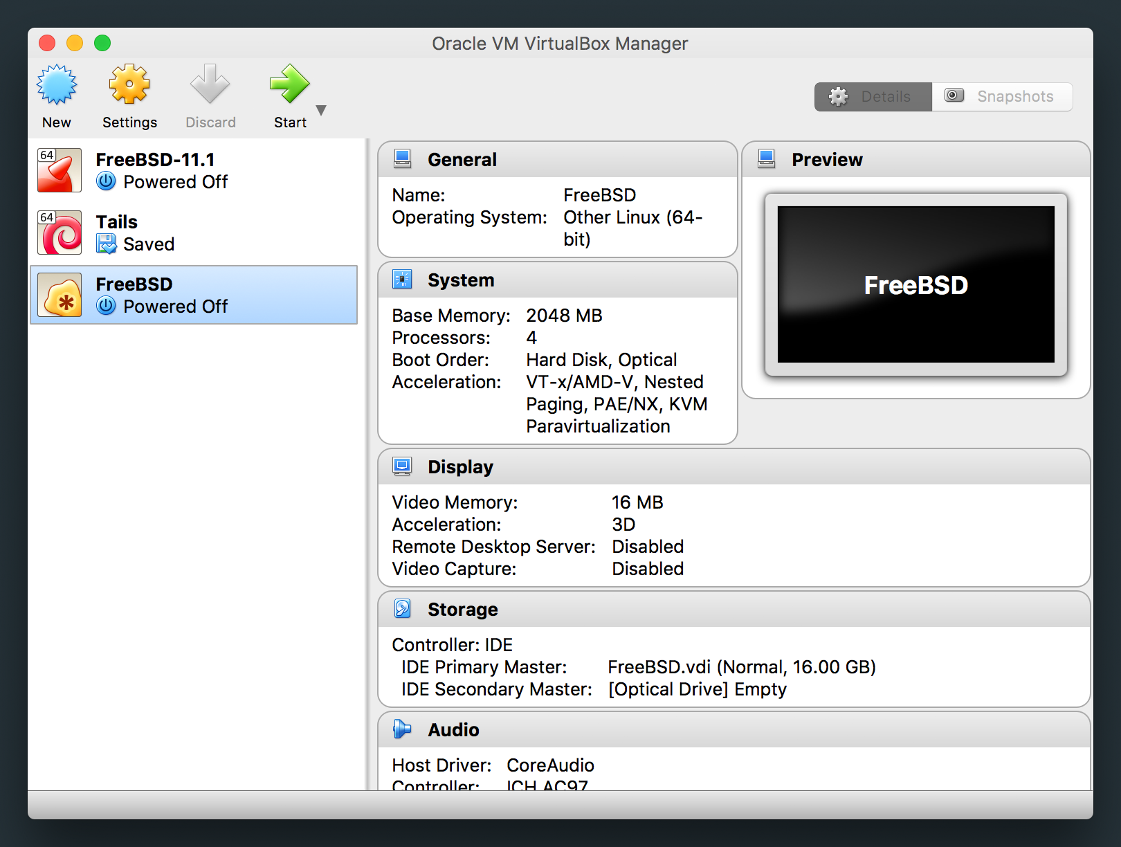 virtualbox virtual machine