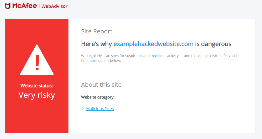 Your Guide To McAfee SiteAdvisor Blacklist Warning Removal -